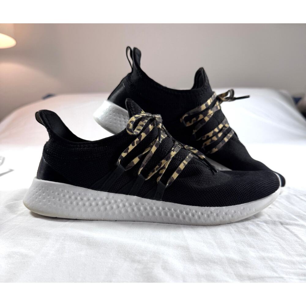 Adidas Puremotion Adapt 2.0 Womens US 10 Black Camo Lace Slip On Running Shoes
